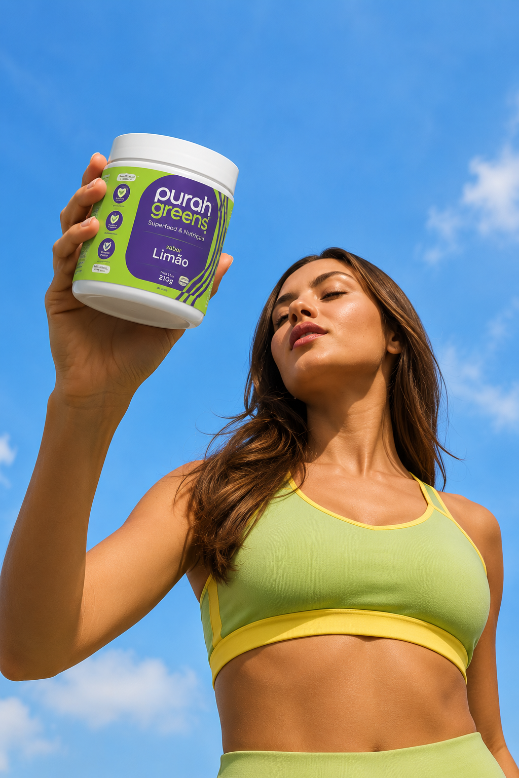 Ritual Purah Greens em uma rotina natural